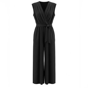 Elegant Black Sleeveless Jumpsuit